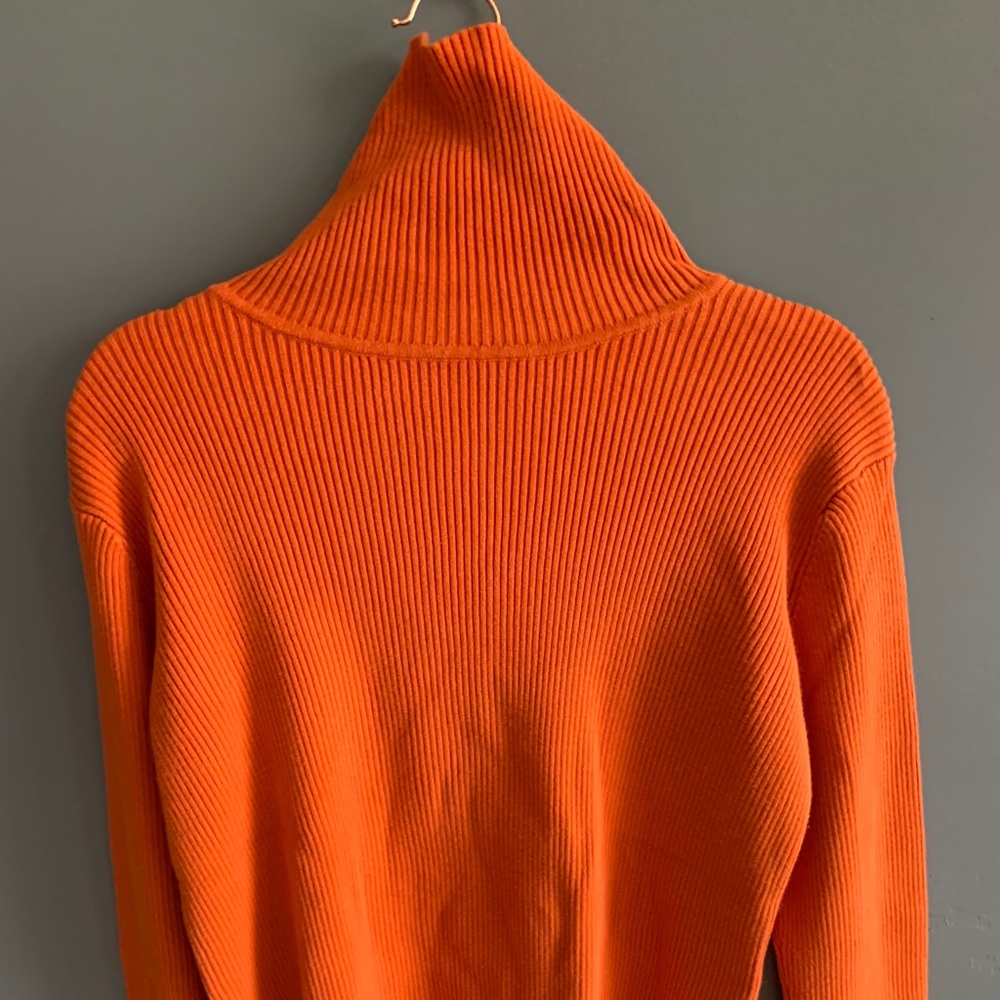 Relativity — Full-Length Turtleneck, Autumn Orange